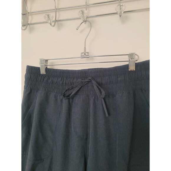 Albion Fit Womens Destination Jogger Pants High Rise Size L Petite Heather Blue - Picture 3 of 9